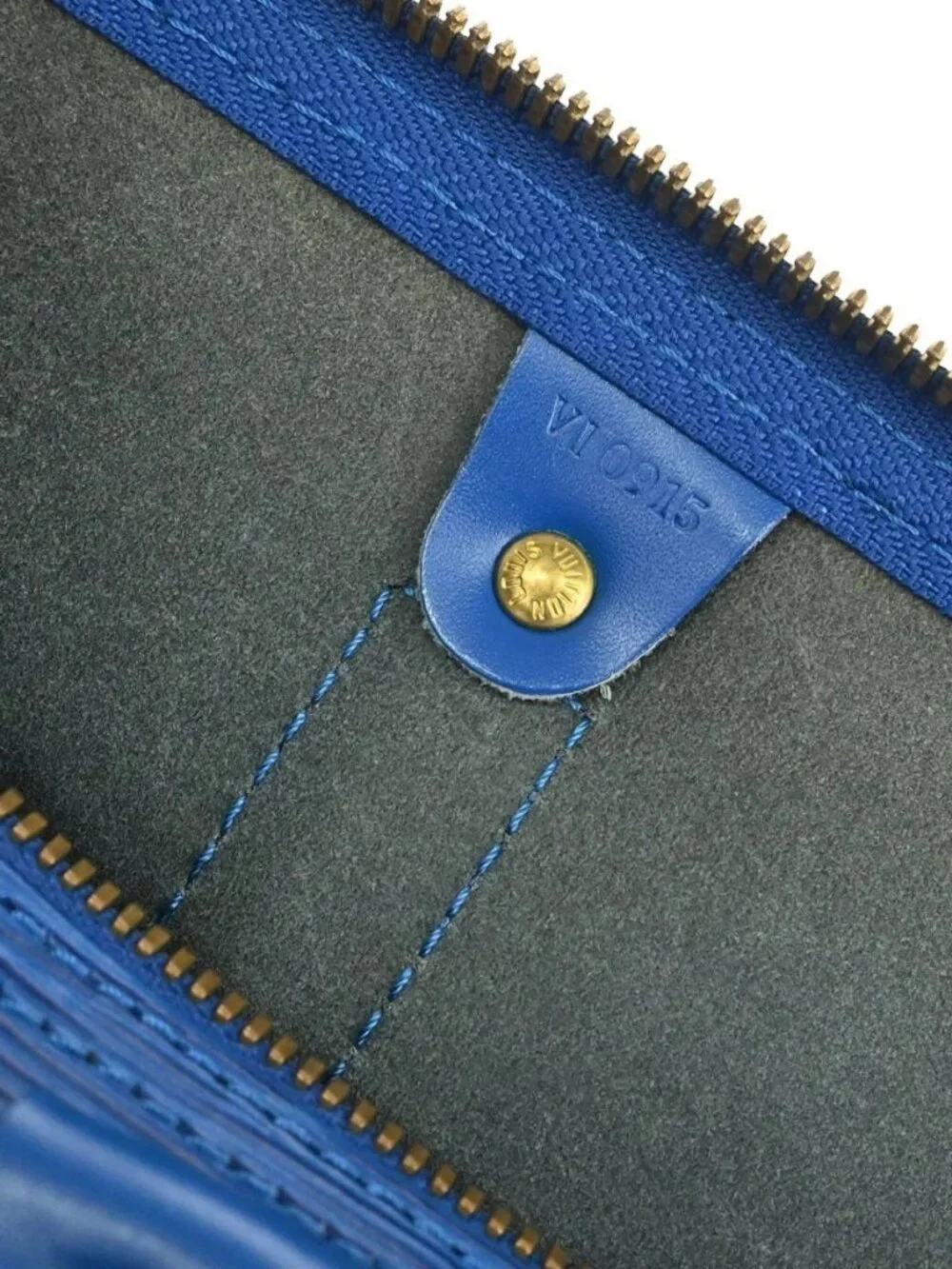Louis Vuitton Blue Epi Keepall 50 Travel Handbag M42965 VI0915 197960